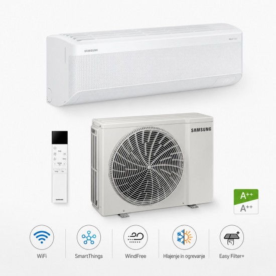 Samsung WindFree Comfort S2 klimatska naprava 3,5 kW z notranjo in zunanjo enoto