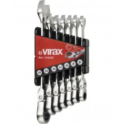VIRAX 3103 Komplet 7 ključev z ragljo in prilagodljivo glavo